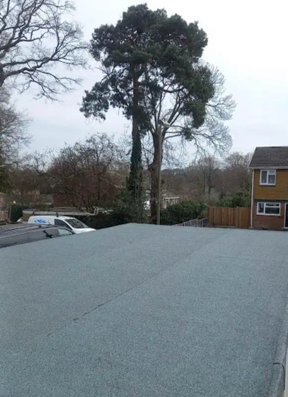 A flat roof finished by LA Stevens Property Maintenance